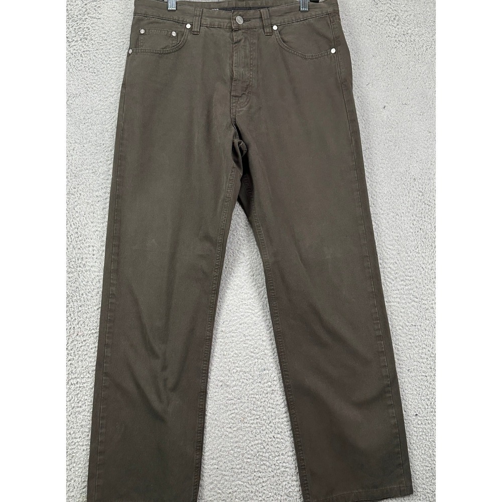 BOSS Hugo Boss Mens 35X34 Jeans Straight Leg Brown 5-Pocket Denim Authentic EUC